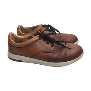 Florsheim Mens Crossover Steel Toe Leather Brown Oxford Work Safety Shoe Sz 10D